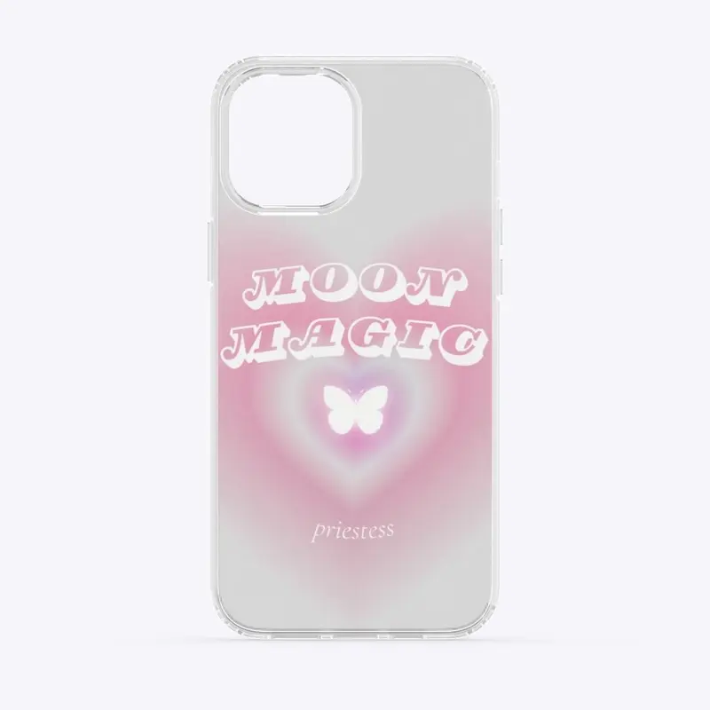 Moon Magic Priestess Clear Phone Case